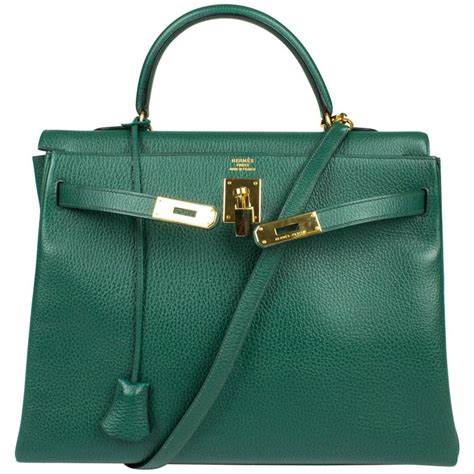 hermes kelly green bag|hermes kelly bag vintage price.